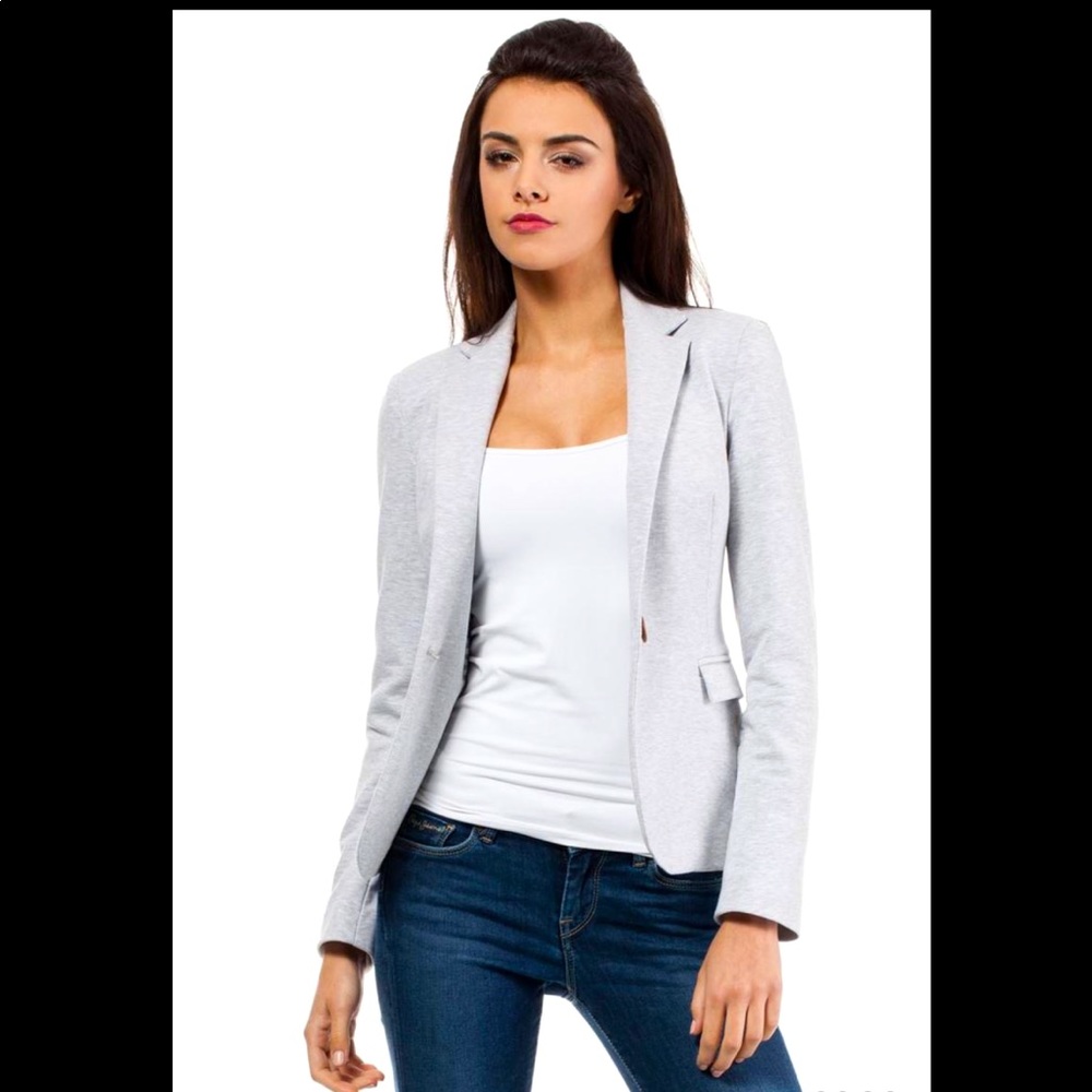 ♥️Olive & Oak Grey T-shirt Blazer -XS